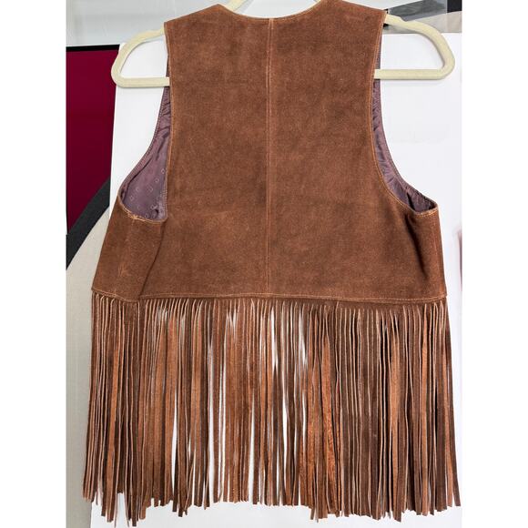 Vintage Lot of 4 Ben Kalton Fringe Leather Shawl Vests Western Rodeo Capelet Mex - Picture 6 of 16